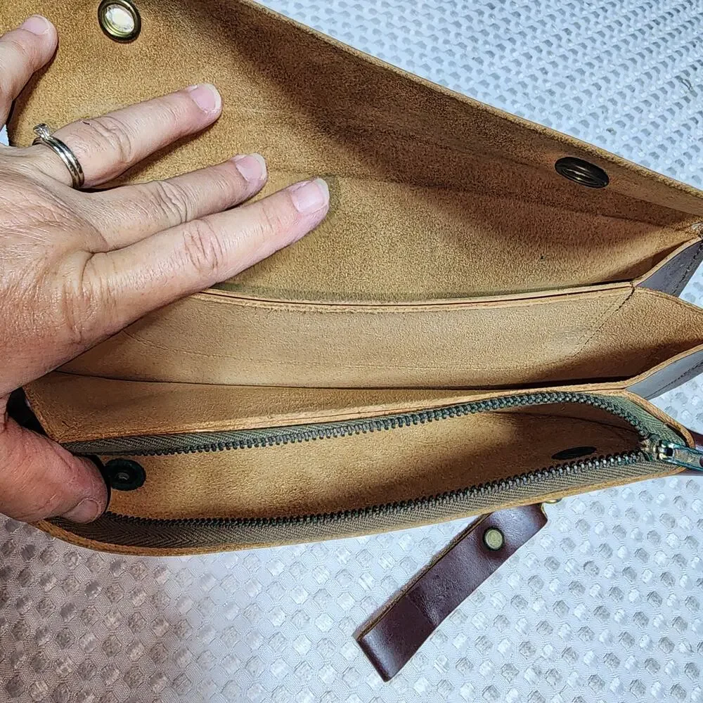 RISTO VINTAGE GENUINE LEATHER BIKERS MOTORCYCLE WALLET